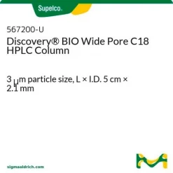 Колонка Discovery BIO Wide Pore C18 для ВЭЖХ, 3 мкм, 5 см × 2,1 мм