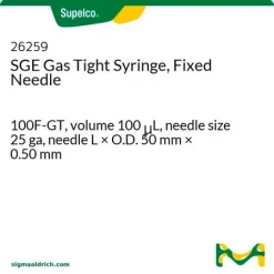 Газоплотный шприц SGE с фиксированной иглой, 100 мкл, 25 ga