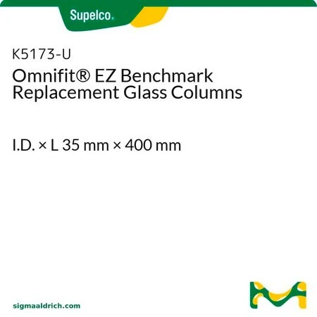 Колонка стеклянная заменяемая Omnifit EZ Benchmark, внутр. диам. × длина 35 мм × 400 мм
