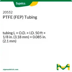 Трубка ПТФЭ (ФЭП), 50 фут × 1/8 дюйма (3,18 мм) × 0,085 дюйма (2,1 мм)