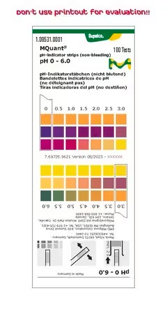 pH-индикаторные полоски pH 0–6.0, нерастекающиеся, колориметрические, MQuant®