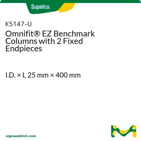 Колонка Omnifit EZ Benchmark с двумя фиксированными концевыми фитингами, внутр. диам. × длина 25 мм × 400 мм