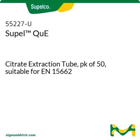 Supel™ QuE Цитратная пробирка для экстракции, упаковка 50 шт., для EN 15662