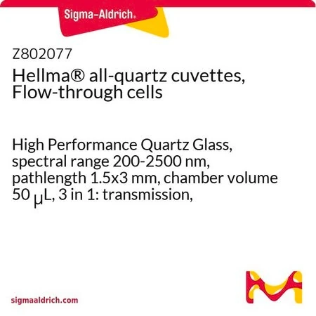 Кюветы Hellma® из цельного кварца, проточные, 1.5x3 мм, 50 мкл