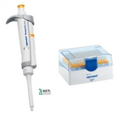Дозатор механический одноканальный Eppendorf Research Plus G, переменный объем 30–300 мкл, оранжевый, с боксом