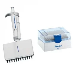 Дозатор механический Eppendorf Research Plus G, 12-канальный, переменный объем 0.5–10 мкл, серый