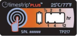 Timestrip Plus™ 25 °C, индикатор времени и температуры