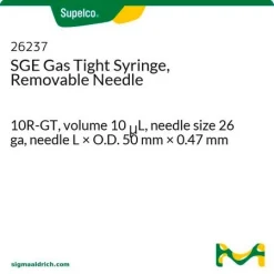 Газоплотный шприц SGE 10R-GT со съемной иглой, объем 10 мкл, игла 26 ga, 50 мм × 0,47 мм