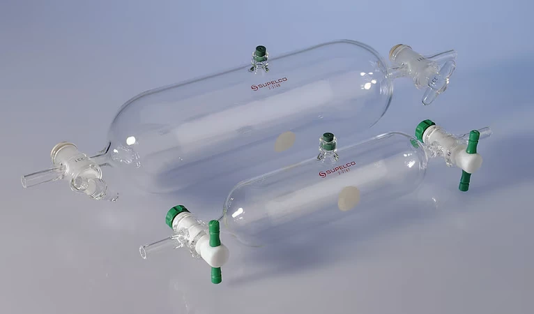 Газовый пробоотборный баллон, 1000 мл, с PTFE краном
