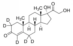 11-Дезоксикортизол-D5 (2,2,4,6,6-D5), 100 мкг/мл в метаноле, сертифицированный стандарт
