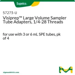 Адаптеры для трубок пробоотборника Visiprep™ с резьбой 1/4-28, для ТФЭ-трубок 3 или 6 мл, упаковка 4 шт.