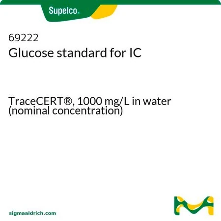 Стандарт глюкозы для ионной хроматографии, TraceCERT®, 1000 мг/л в воде