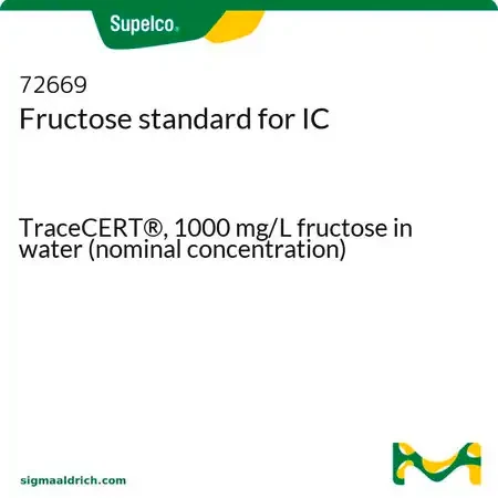 Стандарт фруктозы для ионной хроматографии, TraceCERT, 1000 мг/л в воде