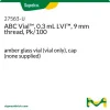 Флакон ABC Vial™, 0.3 мл LVI™, резьба 9 мм, упаковка 100 шт., янтарное стекло