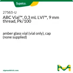 Флакон ABC Vial™, 0.3 мл LVI™, резьба 9 мм, упаковка 100 шт., янтарное стекло