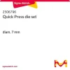 Пресс-форма Quick Press для таблетирования, диаметр 7 мм
