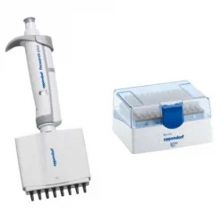 Дозатор механический Eppendorf Research Plus G, 8-канальный, переменный объем 0.5–10 мкл, серый