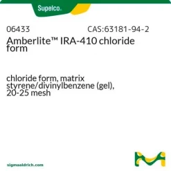 Amberlite IRA-410, хлоридная форма, стирол/дивинилбензол (гель), 20-25 меш