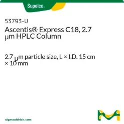 Колонка Ascentis Express C18 (2.7 мкм) для ВЭЖХ, 15 см × 10 мм