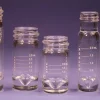 Вилка Center Drain (CD) с винтовой крышкой, толстостенная, с крышками и перегородками из PTFE/силикона, 5 мл, прозрачное