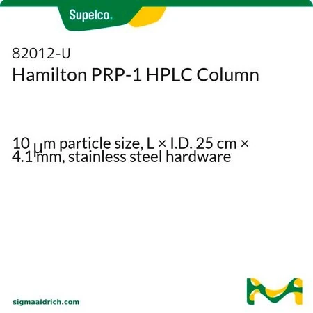 Колонка Hamilton PRP-1 для ВЭЖХ, 10 мкм, 25 см × 4,1 мм, нержавеющая сталь