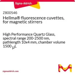 Кювета для флуоресценции Hellma® для магнитных мешалок, кварцевое стекло, 10x4 мм, 1500 мкл