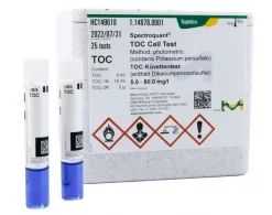 Тест TOC Cell Test, фотометрический, 5.0–80.0 мг/л (TOC), Spectroquant®