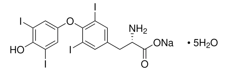 L-Тироксин натриевая соль пентагидрат, ≥98% (HPLC), порошок