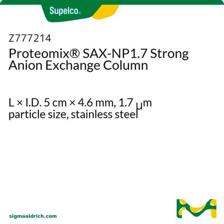 Колонка Proteomix SAX-NP1.7 для сильного анионного обмена, 5 см × 4,6 мм, 1,7 мкм, нержавеющая сталь