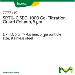 Колонка защитная для гель-фильтрации SRT-C SEC-1000, 5 мкм, 5 см × 4,6 мм, нержавеющая сталь