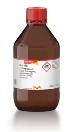 1-Тиоглицерин, жидкость, BioReagent, для клеточных культур, ≥97% (титрование)
