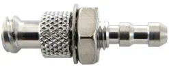 Переходник Luer-на-трубку, Micro-Mate, панельный, 316 нерж. сталь