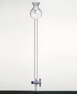Хроматографическая колонка Synthware™ с резервуаром, пористым диском и PTFE-краном, 500 мл