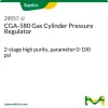 Регулятор давления газового баллона CGA-580, двухступенчатый, высокой чистоты, 0–100 psi