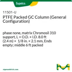 Колонка для газовой хроматографии PTFE, набивная, общего назначения, Chromosil 310, 8.0 фут × 1/8 дюйма × 2.1 мм