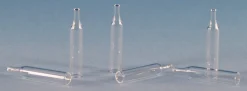 Стеклянные вкладыши для флаконов 12 x 32 мм, с широким отверстием, 0.25 мл, прозрачные, коническое дно, 6 x 31 мм