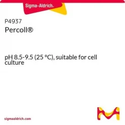 Percoll® — среда для градиентного центрифугирования, pH 8.5–9.5 (25 °C), подходит для культур клеток