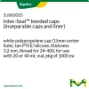 Колпачки Inter-Seal™ с несъёмной мембраной, белый полипропилен, PTFE/силикон, 3.2 мм, резьба 24-400, для флаконов 20 или