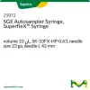 Автосемплерный шприц SGE SuperfleX, 10 мкл, SK-10FX-HP-0.63, игла 23 ga, длина 42 мм