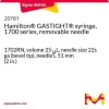 Шприц Hamilton GASTIGHT, серия 1700, со съемной иглой, 1702RN, объем 25 мкл