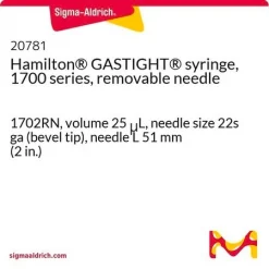 Шприц Hamilton GASTIGHT, серия 1700, со съемной иглой, 1702RN, объем 25 мкл