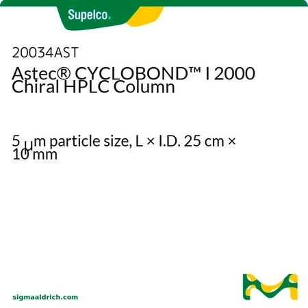 Астек CYCLOBOND I 2000 хиральная колонка для ВЭЖХ, 5 мкм, 25 см × 10 мм