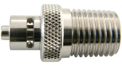 Переходник Luer-to-Threaded NPT, мужской Luer Lock на резьбу 1/4-18, нержавеющая сталь 316