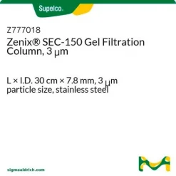 Колонка для гель-фильтрации Zenix SEC-150, 3 мкм, 30 см × 7,8 мм, нержавеющая сталь