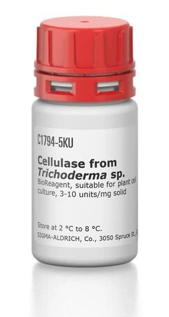 Целлюлаза из Trichoderma sp., BioReagent, для культуры растительных клеток, 3-10 ед/мг
