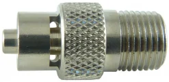 Переходник резьбовой односторонний, MLL на 1/8-27 (NPT), латунь никелированная