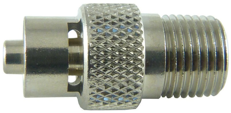 Переходник резьбовой односторонний, MLL на 1/8-27 (NPT), латунь никелированная