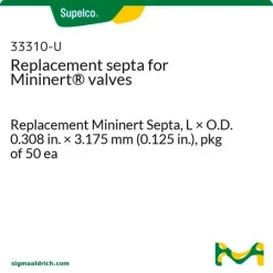 Запасные мембраны для клапанов Mininert, L × внеш. диам. 0.308 дюйма × 3.175 мм (0.125 дюйма), упаковка 50 шт.