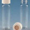 Флаконы для EPA, 40 мл, прозрачное стекло, с белой полипропиленовой крышкой с отверстием, предварительно очищенные и