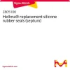 Запасные силиконовые уплотнители (септы) Hellma®